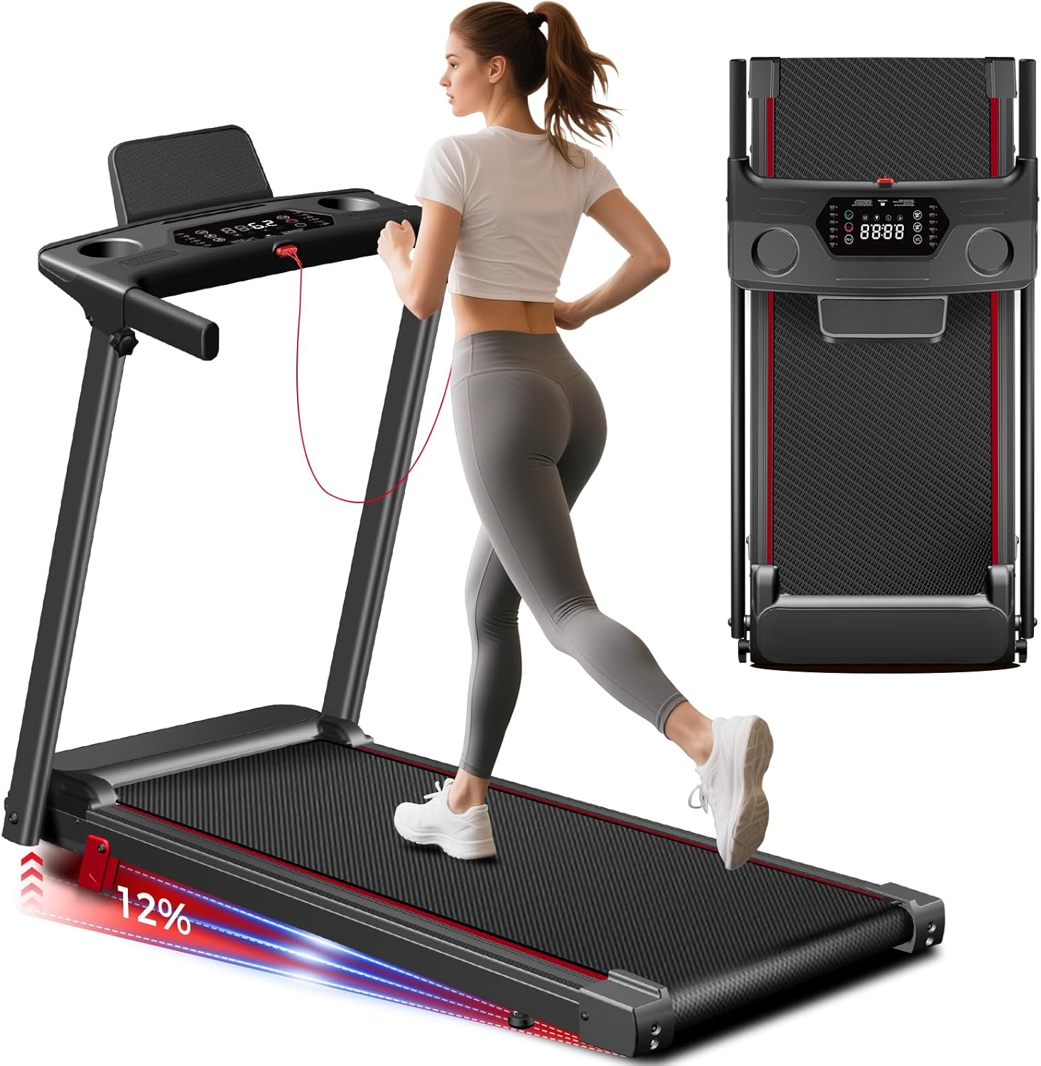 Smart Foldable Home Treadmill
